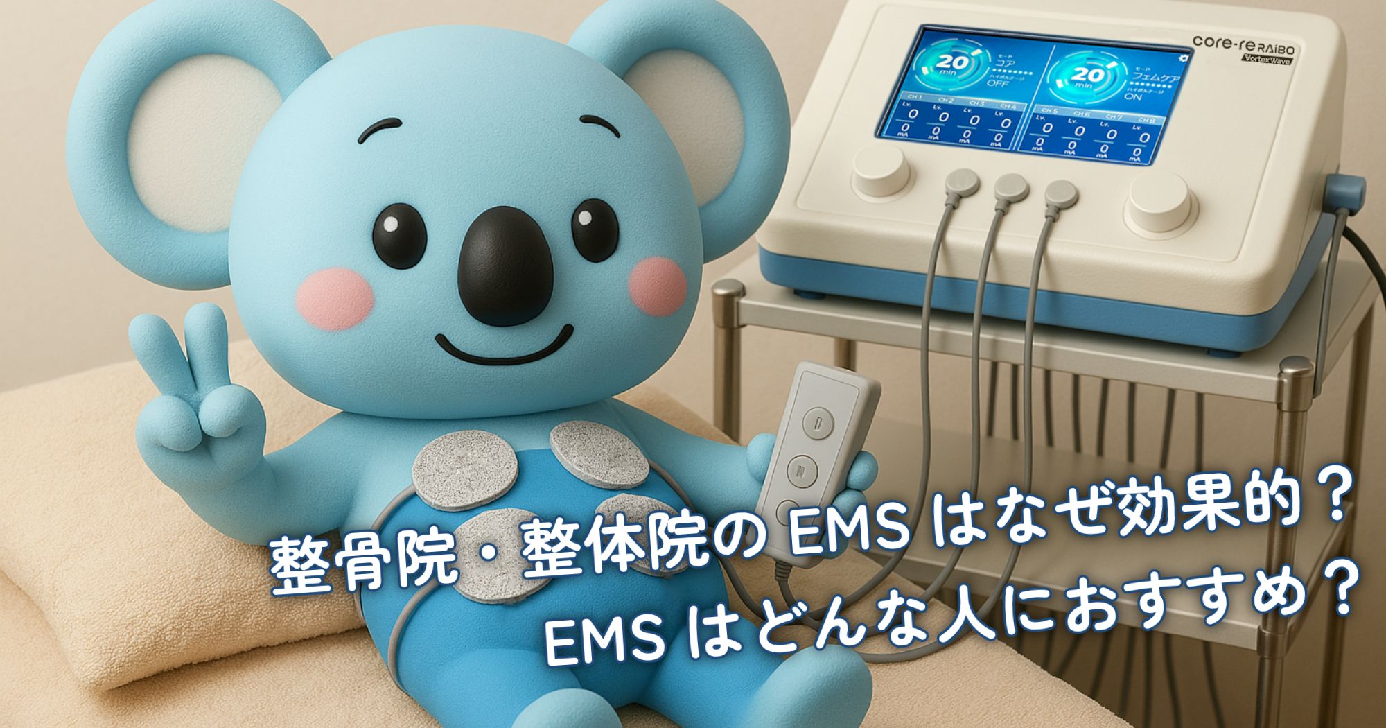 整骨院で患者様がEMSを使用するメリットは？EMSはどんな人におすすめ？