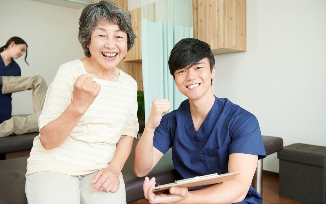 画像：優しい皮膚刺激で患者様満足度アップ
